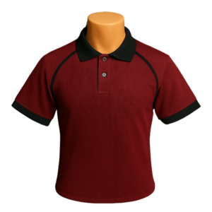 Kelebek Kısa Kol Bordo Siyah Polo Yaka