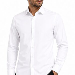 Cepsiz Slim Fit Beyaz Gömlek