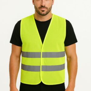 Fosforlu Sarı Reflektörlü İşçi Yeleği