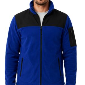 Saks Mavi Siyah Softshell Polar
