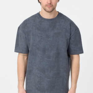 Yıkamalı Gri T-Shirt